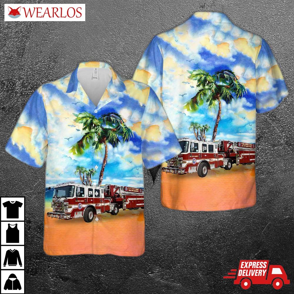 District Heights, Maryland, Heights Career Fire Station 26 Hawaiian Shirt