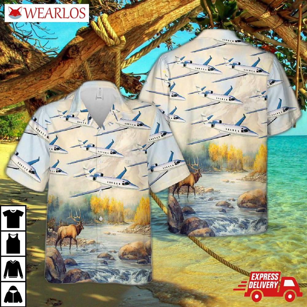 District Of Columbia Air National Guard Gulfstream G100 Hawaiian Shirt