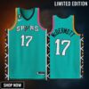 Doug Mcdermott 17 -23 San Antonio Spurs City Edition Jersey Teal