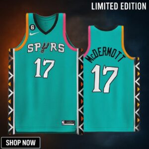 Doug Mcdermott 17 -23 San Antonio Spurs City Edition Jersey Teal