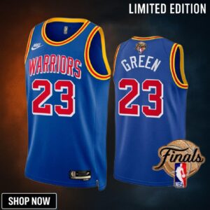 Draymond Green Golden State Warriors Finals Jersey Royal 23 Classic Dub