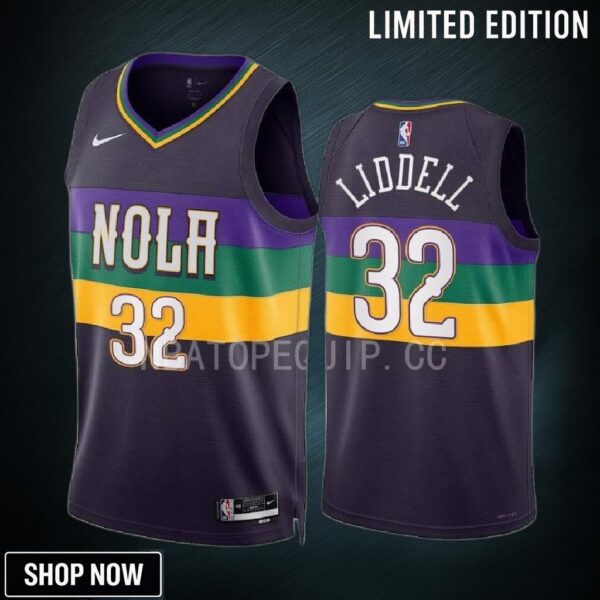 E.j. Liddell 32 New Orleans Pelicans Purple Jersey -23 City Edition Swingman