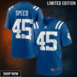 E.j. Speed Indianapolis Colts Game Jersey - Royal Nfl