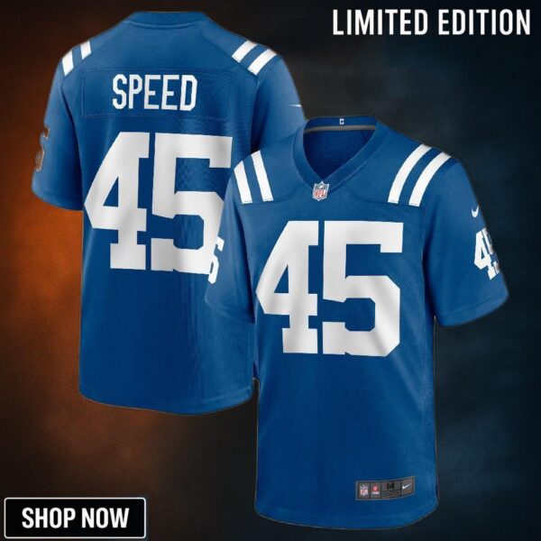 E.j. Speed Indianapolis Colts Game Jersey - Royal Nfl