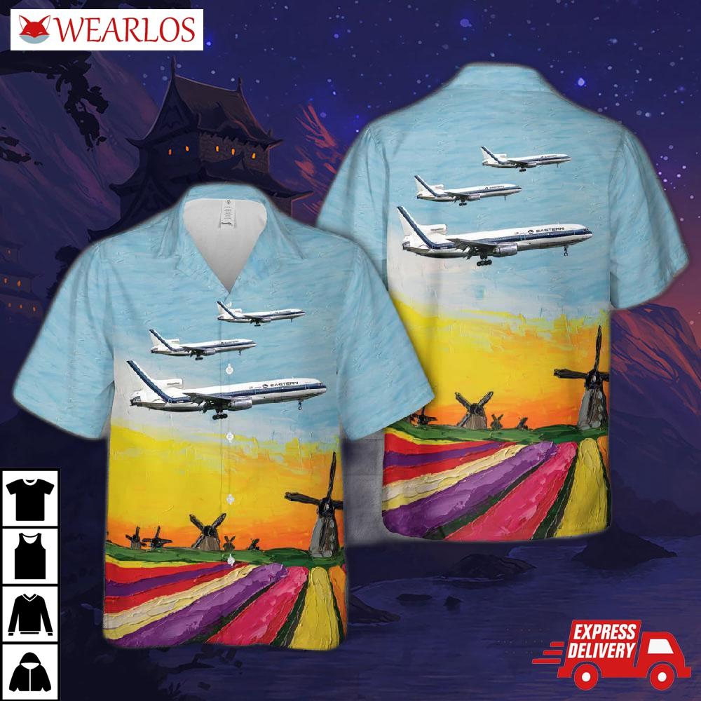 Eastern Air Lines 1979 L-1011 Tristar Hawaiian Shirt