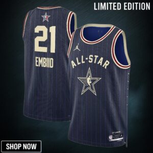 Eastern Conference Jordan Brand All-star Swingman Jersey - Navy Joel Embiid Unisex