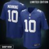 Eli Manning New York Giants Team Color Game Jersey - Royal Blue Nfl