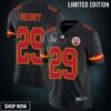 Eric Berry #29 Kansas City Chiefs 2025 Nfl Black Jersey