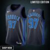 Eugene Omoruyi 97 Oklahoma City Thunder Black Jersey -23 Edition Swingman