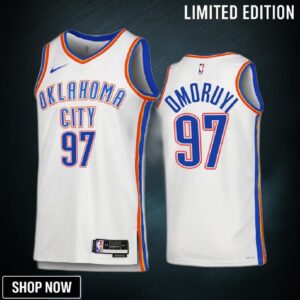 Eugene Omoruyi 97 Oklahoma City Thunder White Jersey -23 Association Edition Swingman