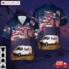 Fedex Express Delivery Van, 4th Of July Hawaiian Shirt