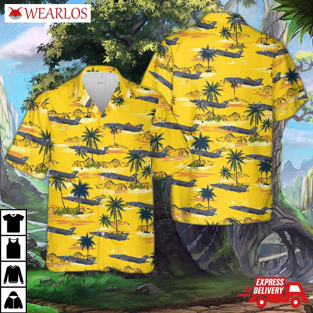 Finnish Air Force F-35 Lightning Ii Hawaiian Shirt