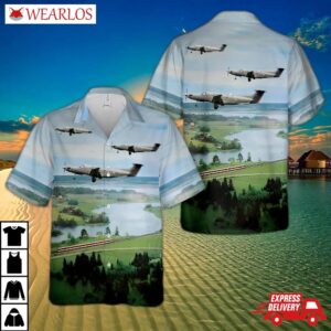 Finnish Air Force Pilatus Pc-12/47e Hawaiian Shirt