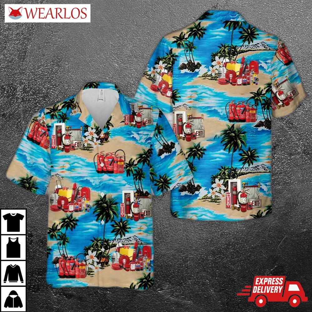 Fire Equipment Hawaiian Shirt