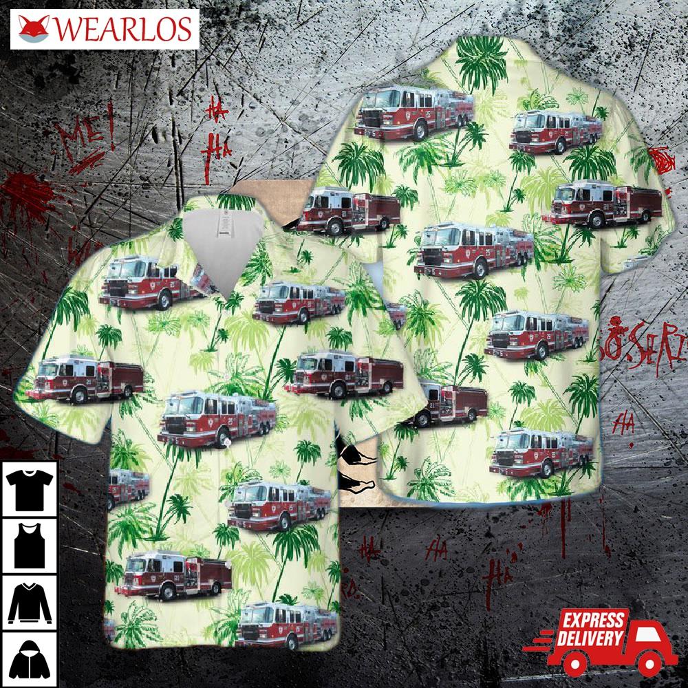 Flanders Fire Department Hawaiian Shirt
