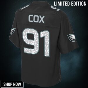 Fletcher Cox Philadelphia Eagles Nfl Pro Line By Fanatics Branded Super Bowl Lii Fashion Jersey - Black