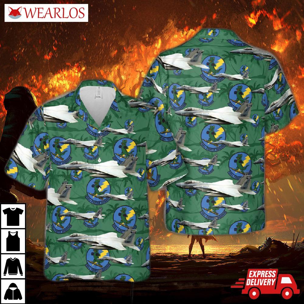 Florida Air National Guard 159th Fighter Squadron 125th Wing Hawaiian Shirt