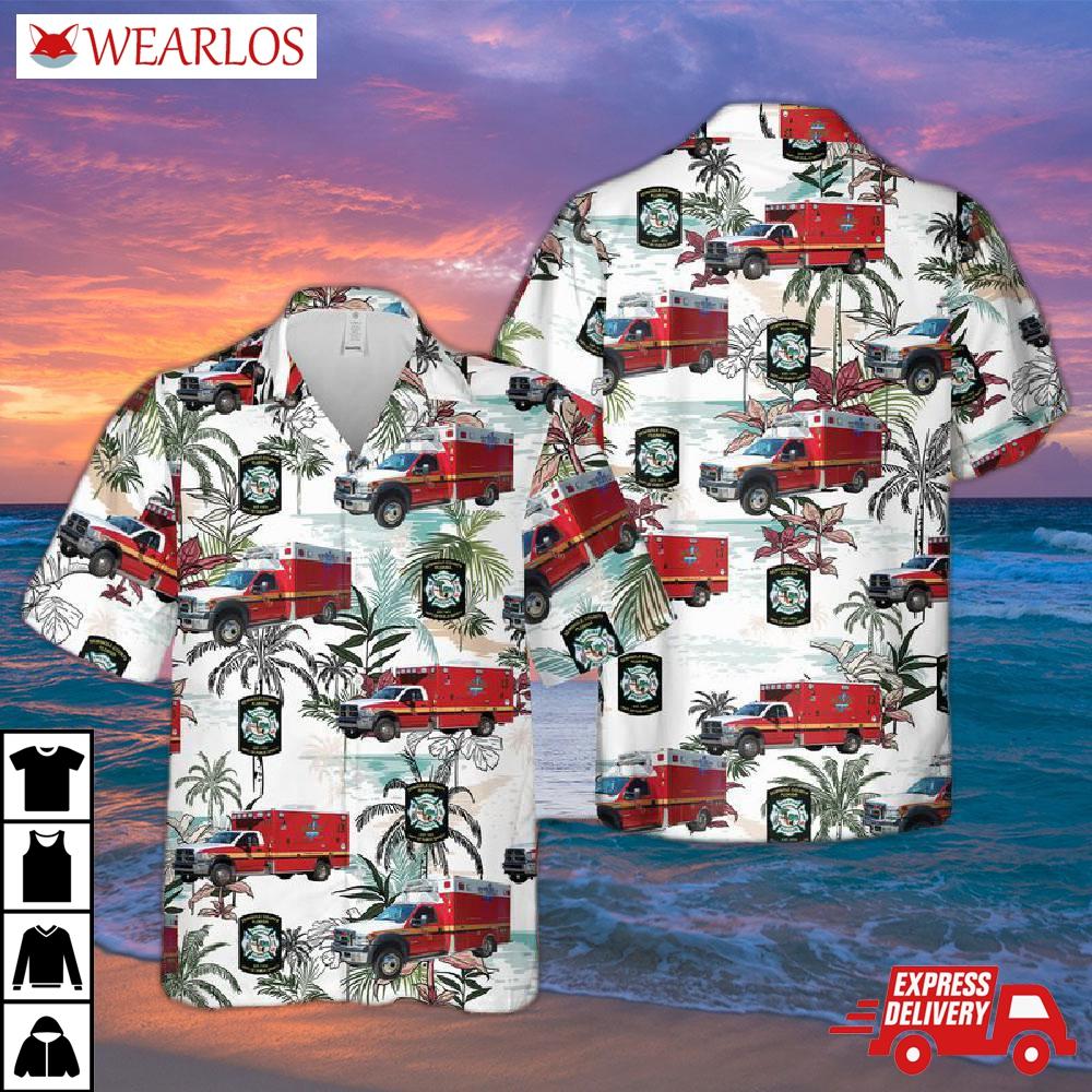 Florida Seminole County Fire Department Ems Hawaiian Shirt