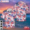 Flower American Flag 4th Of July Hawaiian Shirt