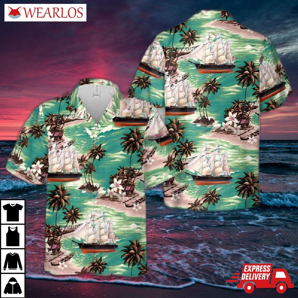 Flying Cloud Clipper Ship Hawaiian Shirt