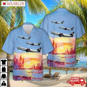 Flying Tiger Line Boeing 747-249f N807ft (c N 21828) Hawaiian Shirt