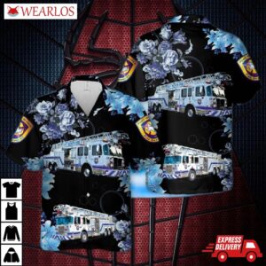 Fort Worth Fire Department Hawaiian Shirt