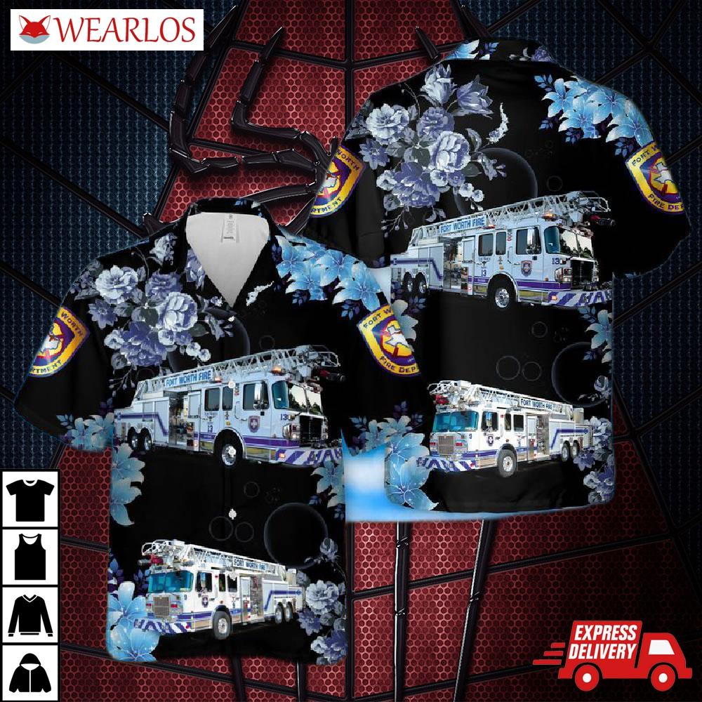 Fort Worth Fire Department Hawaiian Shirt