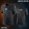 Frank Clark 55 Kansas City Chiefs Black Reflective Limited Jersey - Men