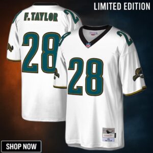Fred Taylor Jacksonville Jaguars Mitchell & Ness Legacy Replica Jersey - White Nfl