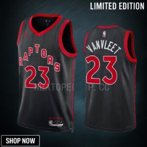 Fred Vanvleet 23 Toronto Raptors Black Men Jersey -23 Statement Edition Swingman