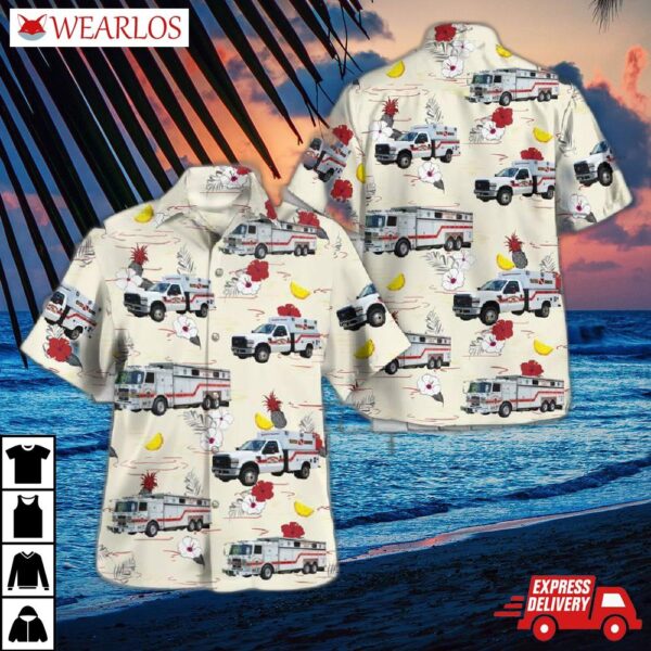Fredericksburg, Virginia, Company 1 - Falmouth Volunteer Fire Department Hawaiian Shirt