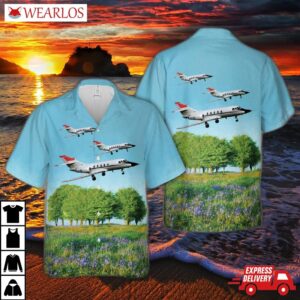 French Air Force Dassault Falcon (mystere) 20c Hawaiian Shirt