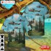French Army Aerospatiale As-532ul Cougar Hawaiian Shirt