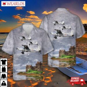 French Army Pilatus Pc-6/b2-h4 Hawaiian Shirt