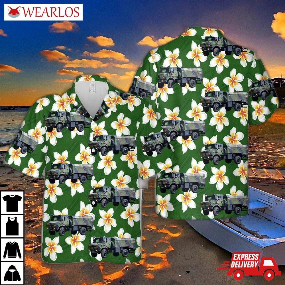 French Army Unimog Hawaiian Shirt