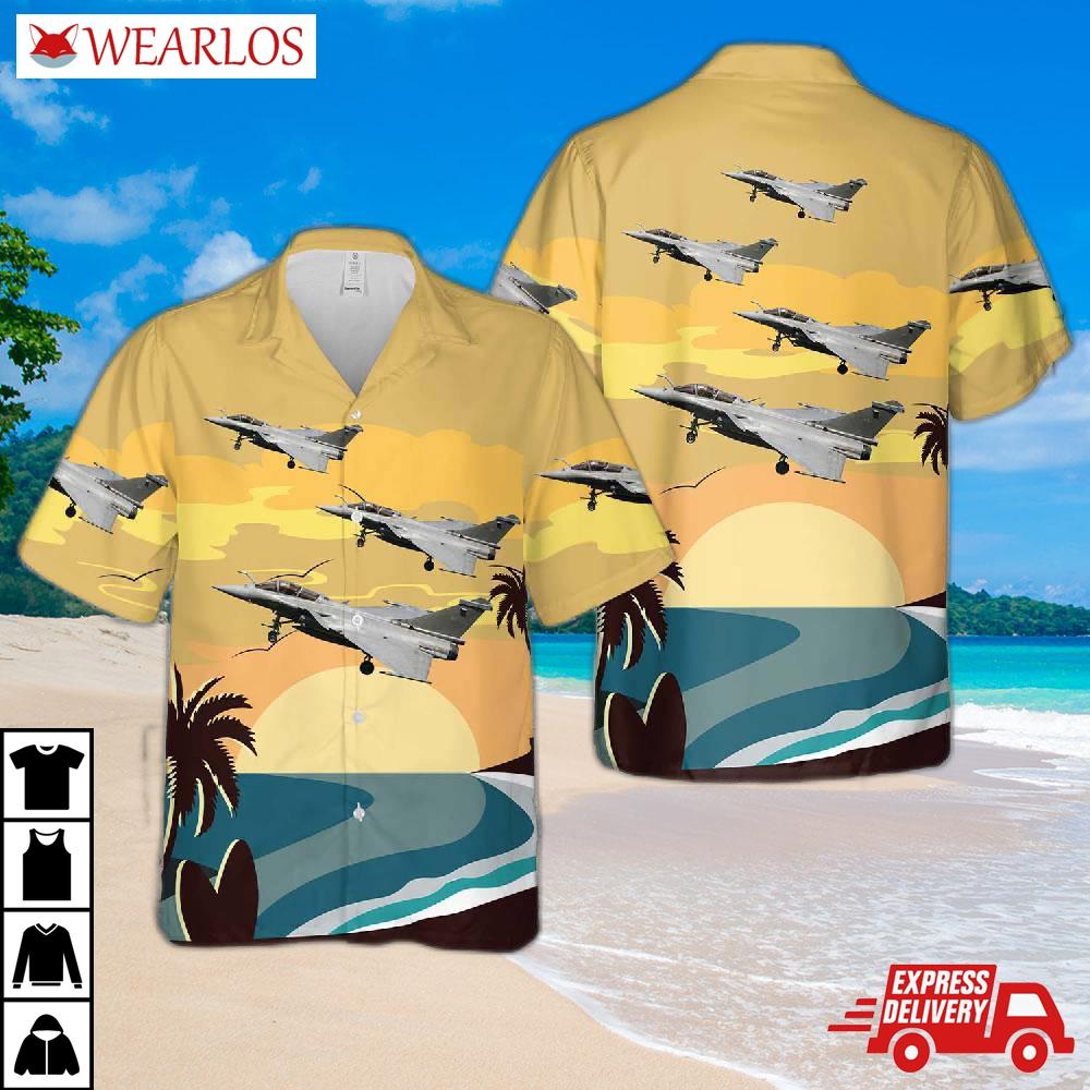 French Navy Dassault Rafale M Hawaiian Shirt