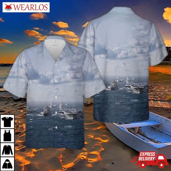 French Navy Ships Hawaiian Shirt