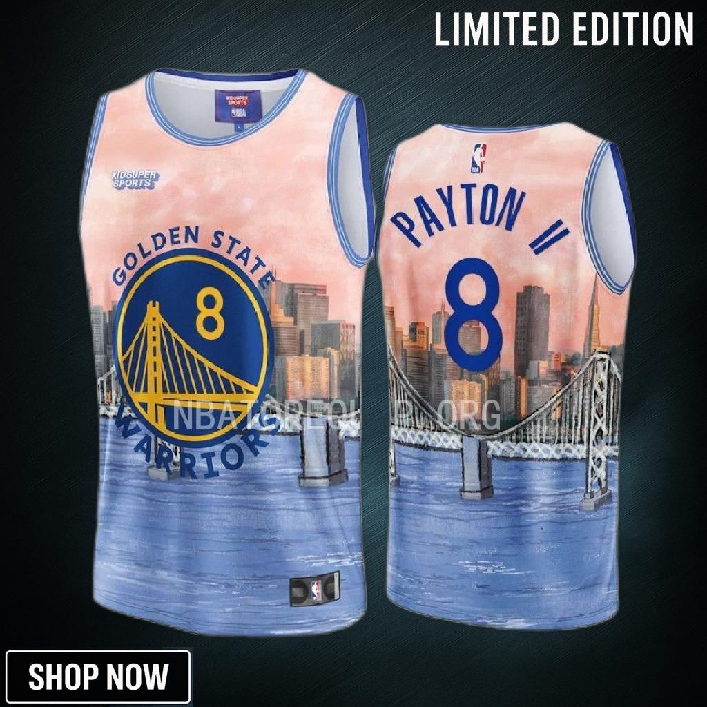 Gary Payton Ii 8 Golden State Warriors & Kidsuper Studios Unisex Hometown Jersey