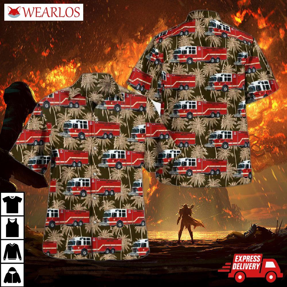 Gastonia Fire Department, Gastonia, North Carolina Hawaiian Shirt