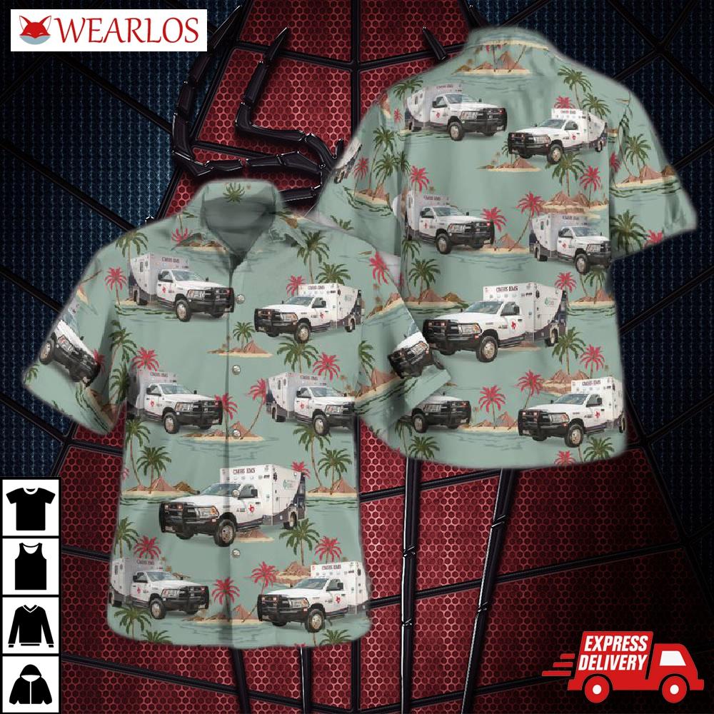 Gatesville, Texas, Coryell Memorial Healthcare System Ems Hawaiian Shirt