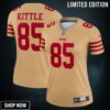 George Kittle 85 San Francisco 49ers Women's Team Inverted Legend Jersey - Gold
