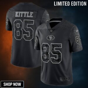 George Kittle San Francisco 49ers Rflctv Limited Jersey - Black