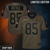 George Kittle San Francisco 49ers Salute To Service Game Jersey - Olive Nfl
