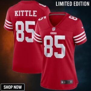 George Kittle San Francisco 49ers Womens Player Game Jersey - Scarlet Nfl