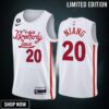 Georges Niang 20 -23 Philadelphia 76ers White City Edition Men Jersey Swingman