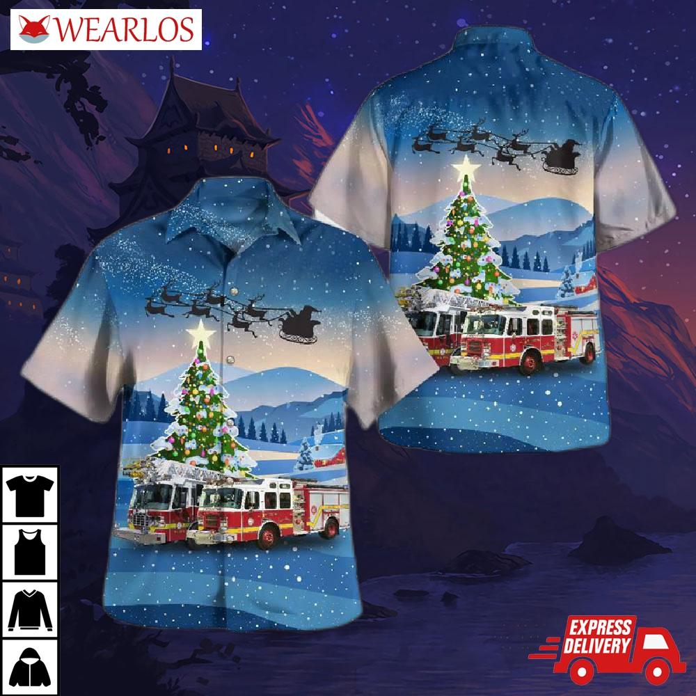 Georgetown, Massachusetts, Georgetown Fire Department Christmas Hawaiian Shirt
