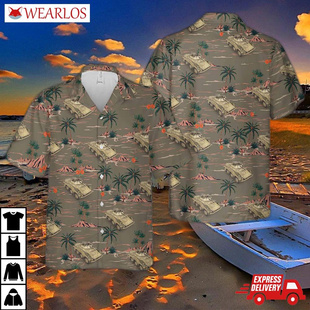 German Army S.pz.sp.wg. (2 Cm Kwk 30 L/55) Sd.kfz. 234/1 Hawaiian Shirt