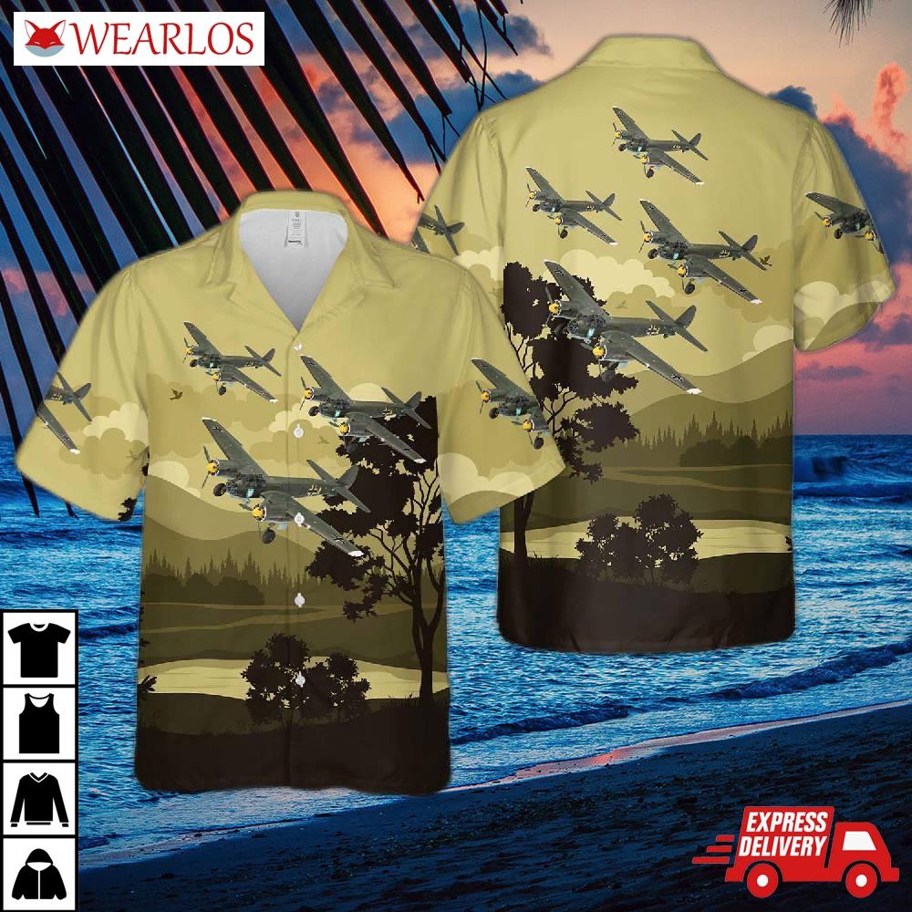German Battle Of Britain Junkers Ju88 A-1 Hawaiian Shirt