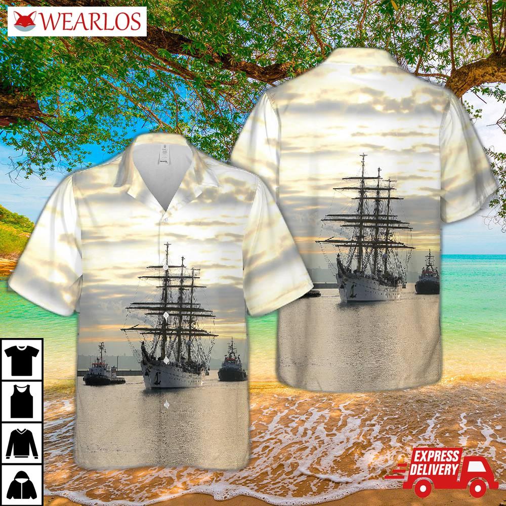 German Navy Training Ship Gorch Fock (1958) Hawaiian Shirt