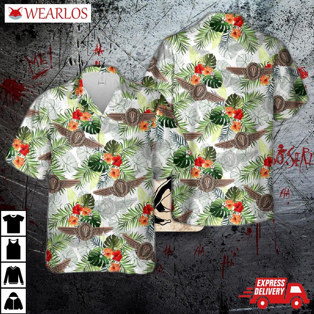 German Parachutist Foreign Jump Wings Hawaiian Shirt